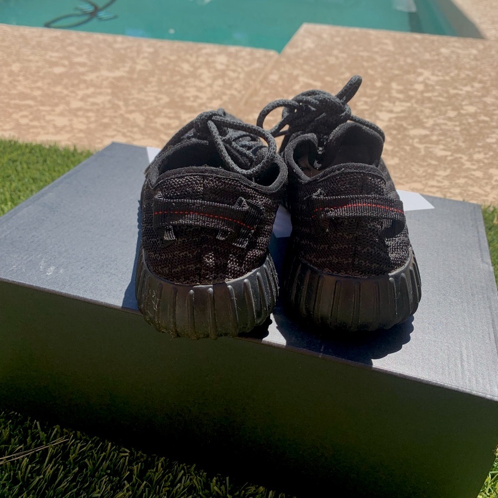 Yeezy x Adidas Pirate Black 350 Boost Sneakers - Picture 5 of 9